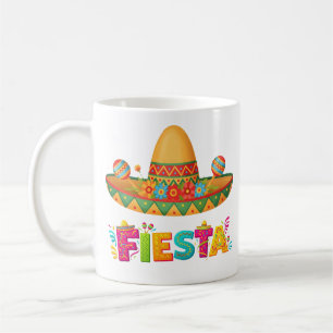 Lebendiger Fiesta-Sombrero und dekorative Beschrif Kaffeetasse