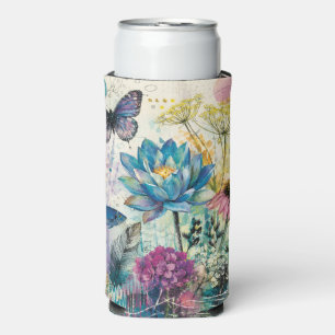 Lebendiger Floraler Aquatischer Traum Selters Dosenkühler