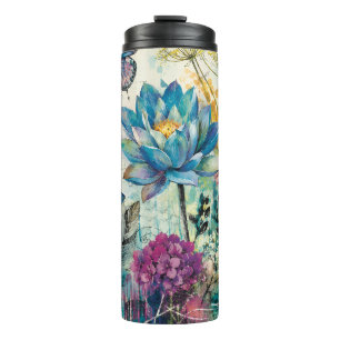 Lebendiger Floraler Aquatischer Traum Thermosbecher
