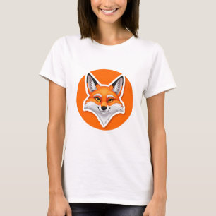 Lebendiger Fuchskopf T-Shirt
