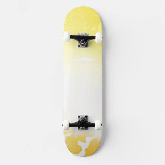 Lebendiger Gelber Erde Vektor Skateboard (Vorderseite)