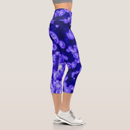 Lebendiger Glühwürmchen Capri Leggings