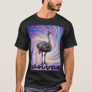 lebendiger grafischer T - Shirt, farbenfroher Stra T-Shirt