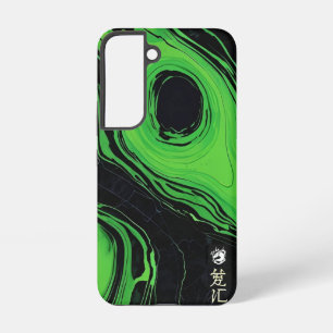 Lebendiger grüner Marmor Samsung Galaxy Hülle