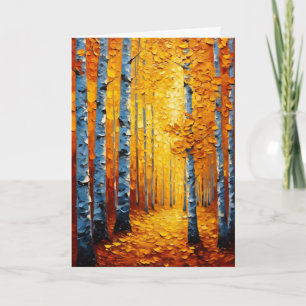 Lebendiger Herbst Aspen-Hain Karte