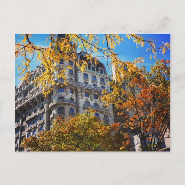 Lebendiger Herbst verlässt New York NYC Architectu Postkarte (Vorderseite)