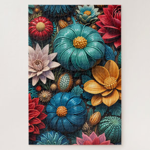 Lebendiger Herbstlicher Verzauberter Garten Blumen