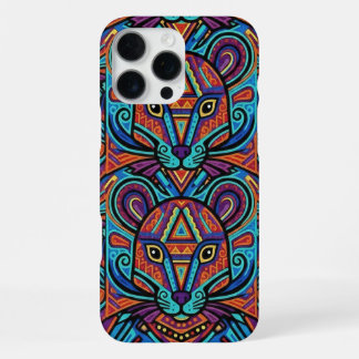 Lebendiger Huichol-Tiergeist-Handyhülle iPhone 16 Pro Max Hülle