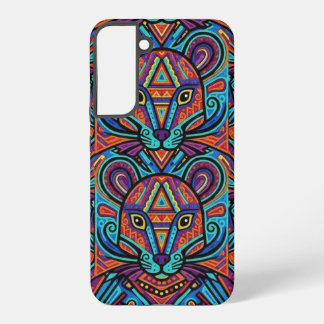 Lebendiger Huichol-Tiergeist-Handyhülle Samsung Galaxy Hülle