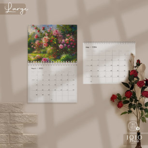 Lebendiger Impasto-Kunstkalender 2026 Kalender