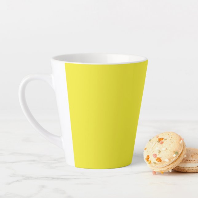 Lebendiger massiver gelber Hintergrund  Milchtasse (Beispiel)