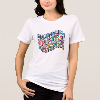 Lebendiger Maximalistischer Spielend Eklektischer Tri-Blend Shirt
