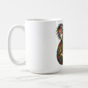Lebendiger Ölmalstil Bunter Impasto Koala Kaffeetasse
