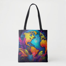 Lebendiger Planet - tropisches Erddesign Tasche
