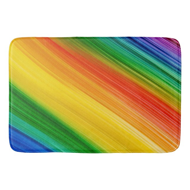 Lebendiger Regenbogen der Farben Badematte (Vorderseite)