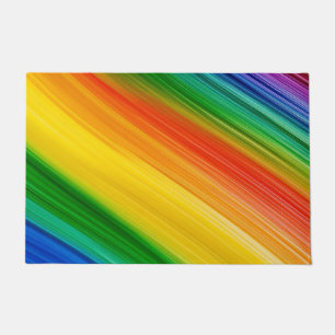 Lebendiger Regenbogen der Farben Fußmatte