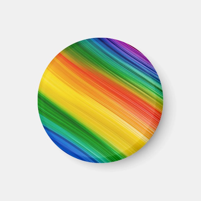 Lebendiger Regenbogen der Farben Magnet (Vorne)