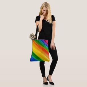 Lebendiger Regenbogen der Farben Tasche