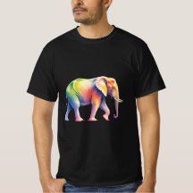 Lebendiger Regenbogen-Safari-Elefant