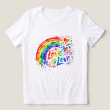 Lebendiger Regenbogen-Wasserfarbspritzer "Liebe is