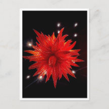 Lebendiger roter Glas-Sternenexplosion-Kronleuchte