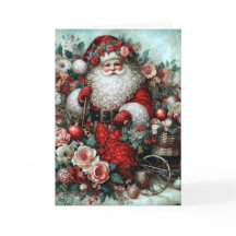 Lebendiger Rustikaler Floraler Vintage-Weihnachtsm