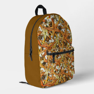 Lebendiger Seestern Abstractes Musterdesign Bedruckter Rucksack