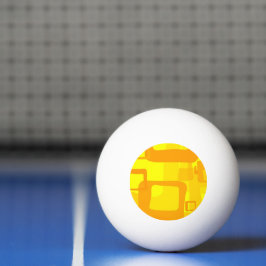Lebendiger Sonnenschein-Fluss – Moderne abstrakte Tischtennisball