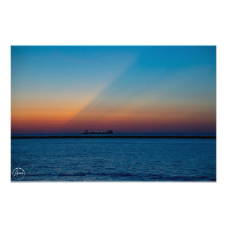 Lebendiger Sonnenuntergang Fotodruck