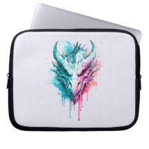 Lebendiger Spritz-Drache-Laptop-Schutzhülle