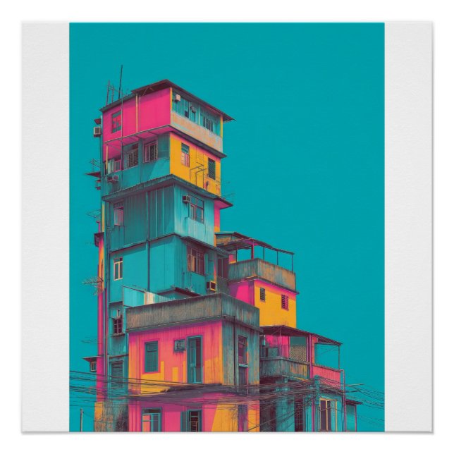 "lebendiger Stadtprint" Poster (Vorderseite)