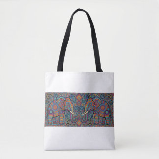 Lebendiger Stammesgeist Elefanten Tragetasche Tasche