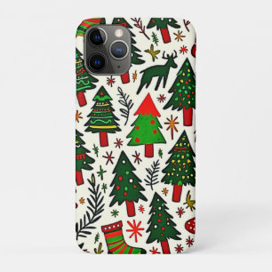 Lebendiger Weihnachtsmuster-Kunstprint Case-Mate iPhone Hülle