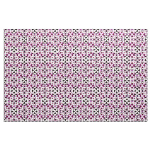 Lebendiges abstraktes Blumenmuster Stoff