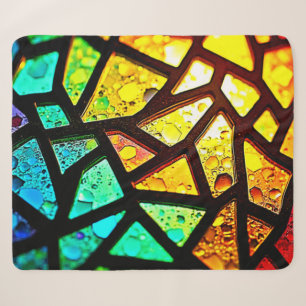 Lebendiges abstraktes Licht-Mosaik-Design Sherpadecke