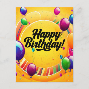 Lebendiges Alles Gute zum Geburtstag Begleitkarte