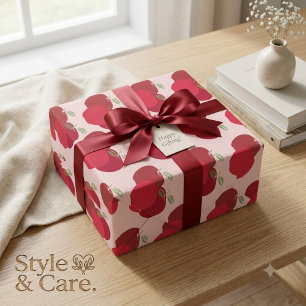 Lebendiges Apfel-Mark-Verpackungspapier für einzig Geschenkpapier Set