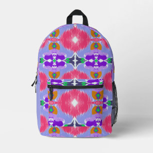 Lebendiges Aurora-Kaleidoskop Elektrische Blüte Bedruckter Rucksack