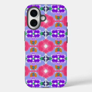 Lebendiges Aurora-Kaleidoskop Elektrische Blüte iPhone 16 Hülle