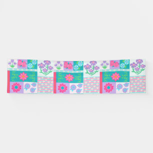 Lebendiges blühendes Blumen-Design Banner