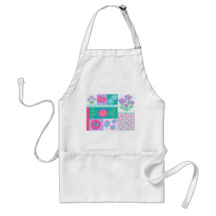 Lebendiges blühendes Blumen-Design Schürze