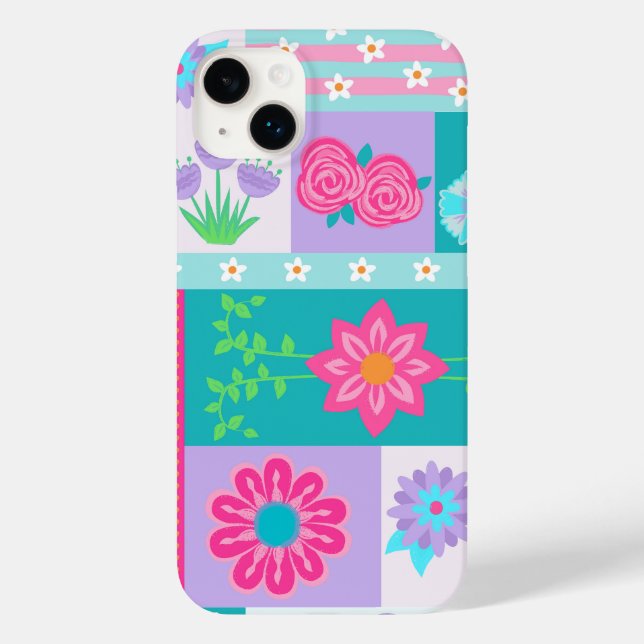 Lebendiges blühendes Blumendesign Case-Mate iPhone 14 Plus Hülle (Rückseite)