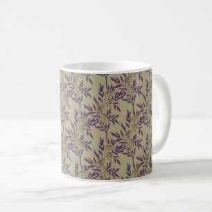 Lebendiges Blumendesign mit gelben Gänseblümchen  Kaffeetasse