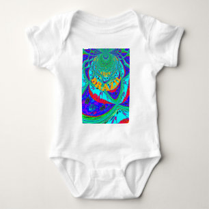 Lebendiges Blumenmuster: Brasilianischer Tribut Ea Baby Strampler