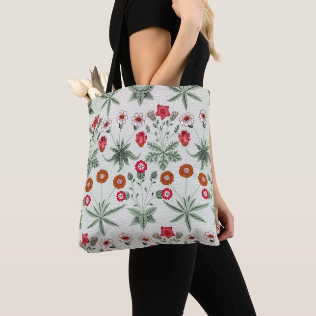 Lebendiges Blumenmuster bunte Blumen Tasche (Von Nahem)