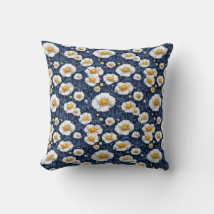 Lebendiges Blumenmuster Kissen