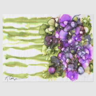 lebendiges Blumenpapier Seidenpapier