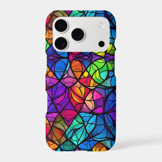 Lebendiges Buntglas-Regenbogenmuster