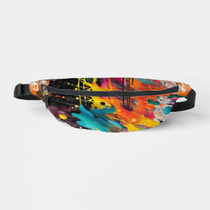 Lebendiges Chaos-Spritz-Graffiti Bauchtasche