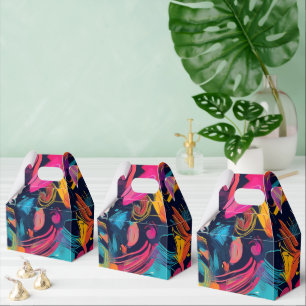 Lebendiges Chaos-Spritz-Graffiti Geschenkschachtel